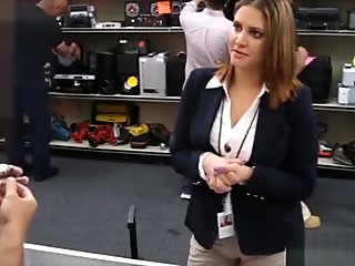 Big boobs amateur business lady fucked by pawn man