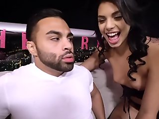 Hot babes Ashley Adams and Gina Valentina get kinky with hard cock